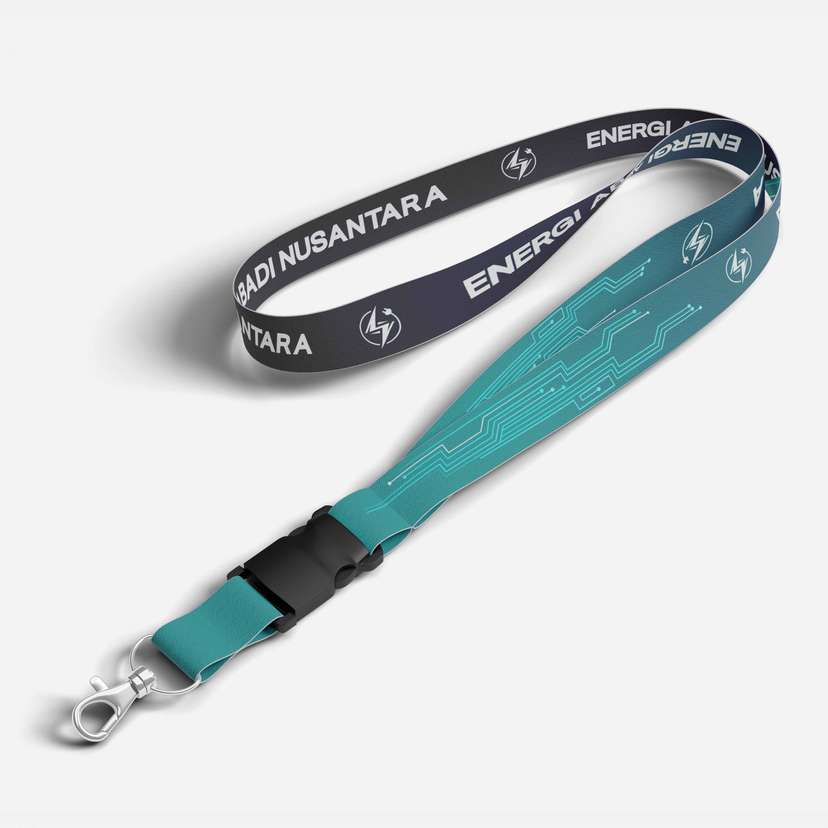 Lanyard Neo Circuit – Seri Techno Stream - Image 1