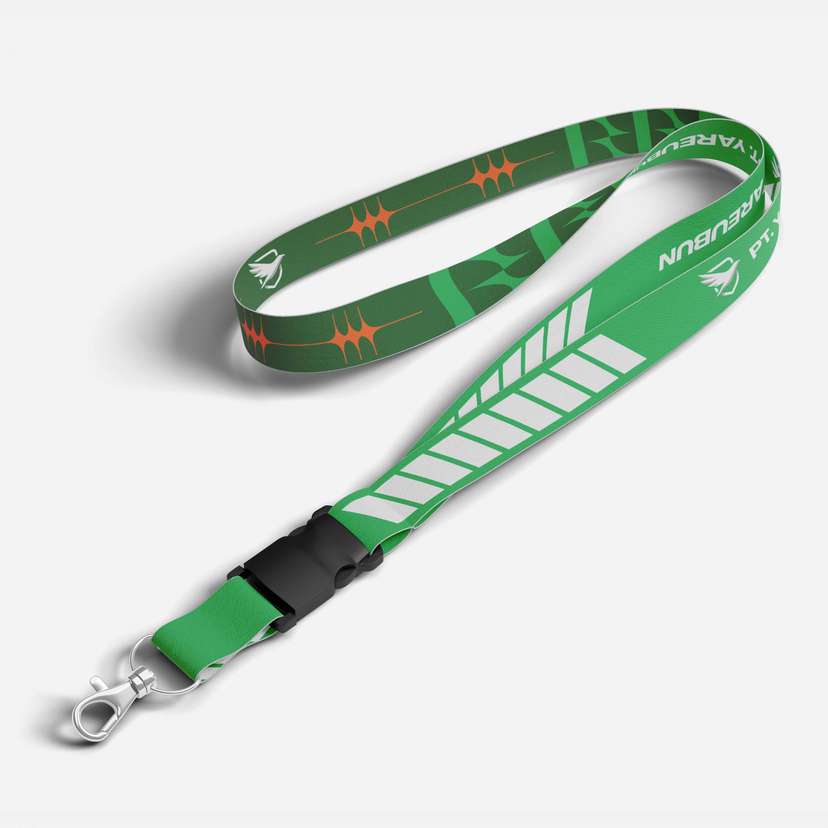 Lanyard Eco Frame – Seri Green Pulse - Image 1