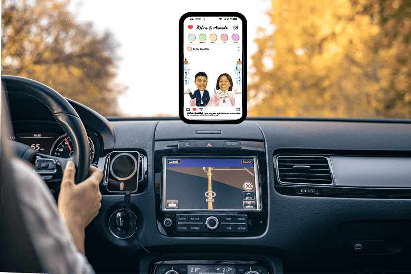 Akrilik Goyang Goyang dengan Desain Couple dalam Feed Instagram    - Image 1