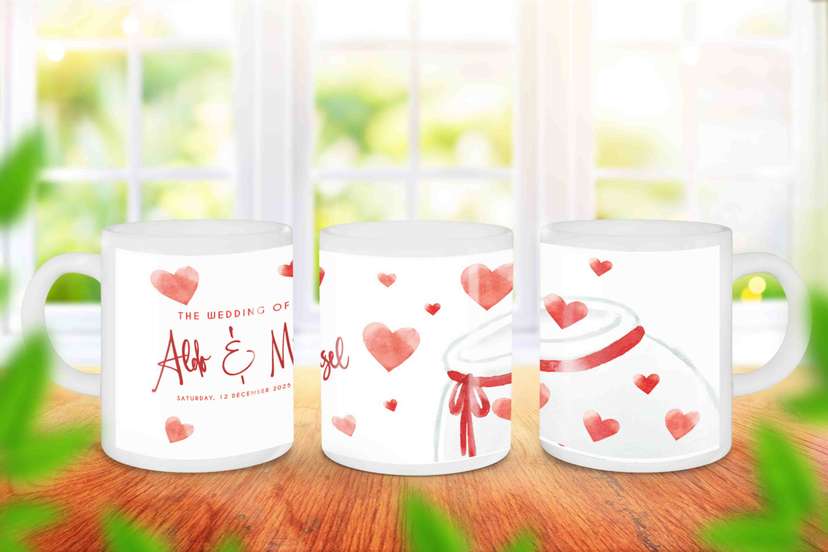Mug Souvenir Pernikahan dengan Nuansa Penuh Cinta - Image 1