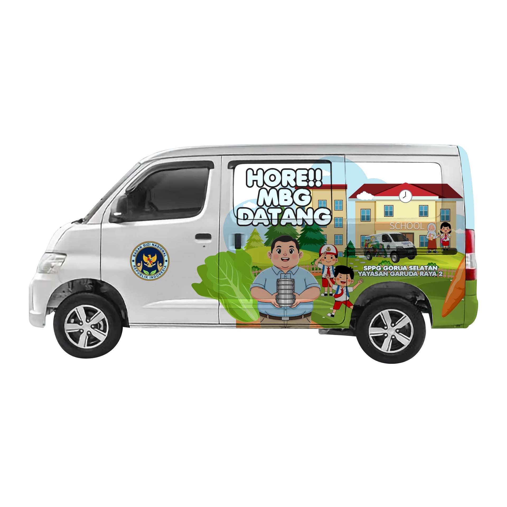 Branding Sticker MBG Mobil Minibus GrandMax - Image 1