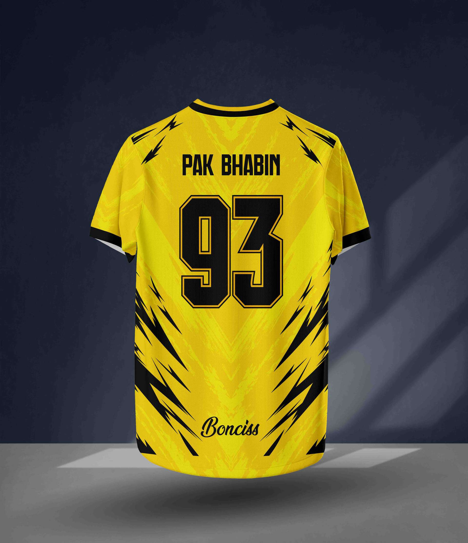 Jersey Futsal Custom Kuning Hitam Korsa FC – Desain Sporty Modern - Image 2
