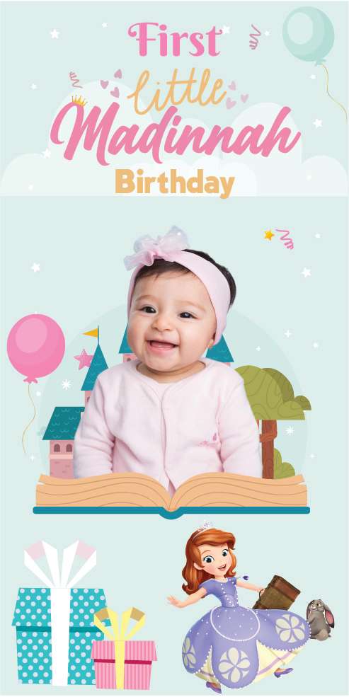 Baliho Ulang Tahun Princess Sofia - Image 1