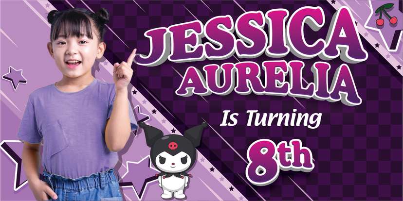 Baliho Ulang Tahun Kuromi - Image 1