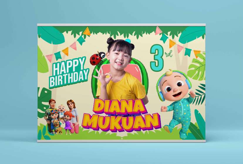 Baliho Hari Ulang Tahun Anak Cocomelon - Image 2