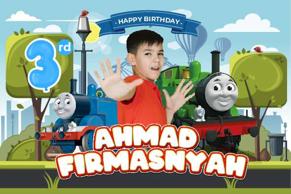 Baliho Hari Ulang Tahun Anak Thomas - Image 1