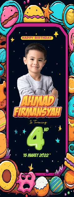 Standing Banner Hari Ulang Tahun Anak Nasa - Image 1