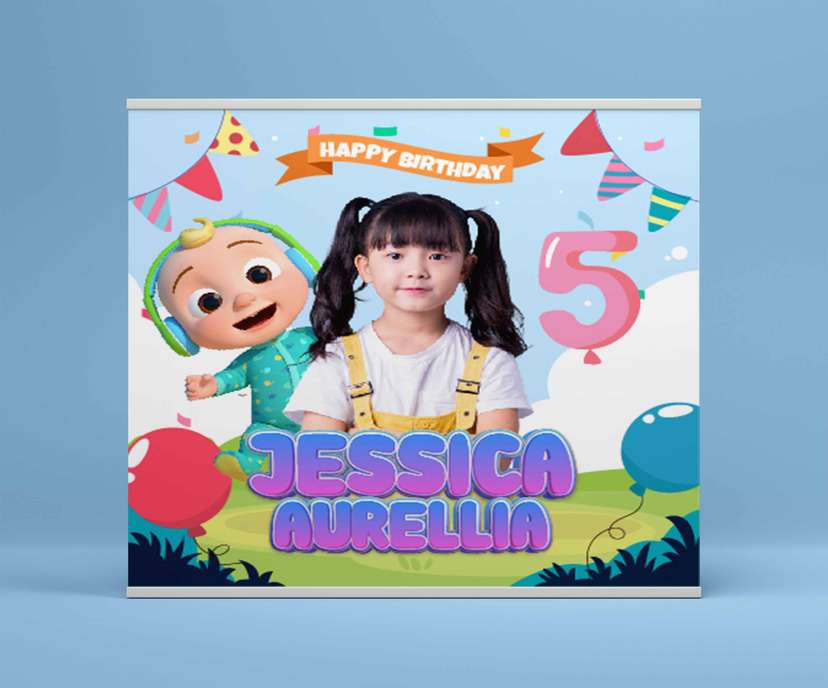 Baliho Hari Ulang Tahun Anak Cocomelon - Image 2