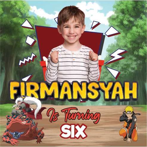 Baliho Ulang Tahun Naruto - Image 1