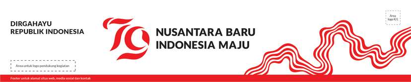 Spanduk Dirgahayu Republik Indonesia ke-79 Desain Standar - Image 1