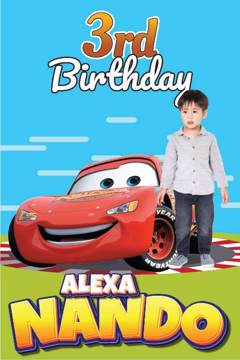 Baliho Ulang Tahun Cars - Image 1