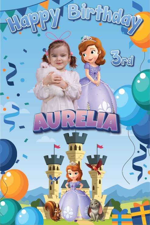 Baliho Ulang Tahun Princess Sophia - Image 1