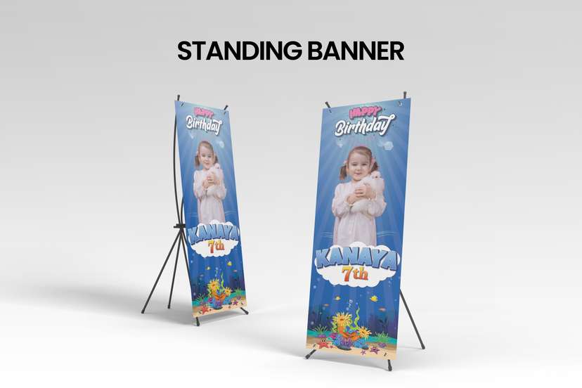Standing Banner Ulang Tahun Baby Shark - Image 2