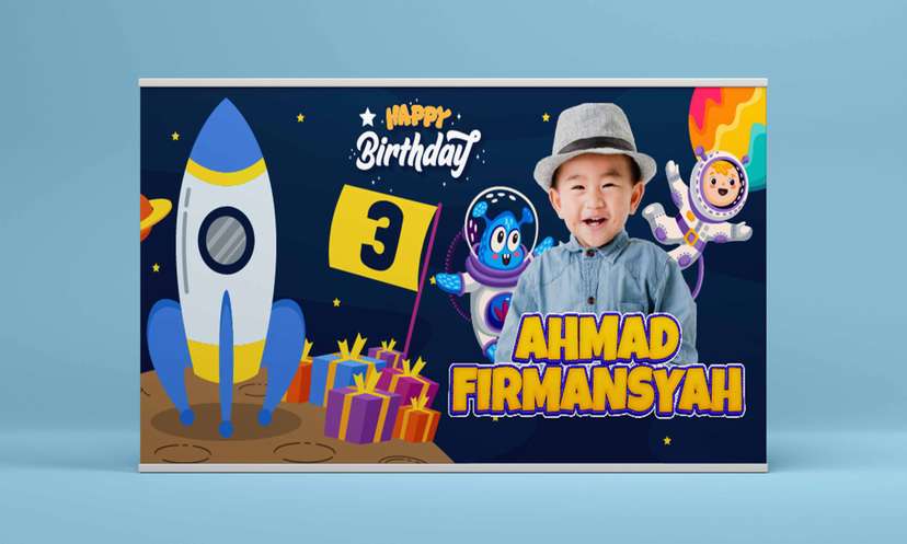 Baliho Hari Ulang Tahun Anak Nasa - Image 2