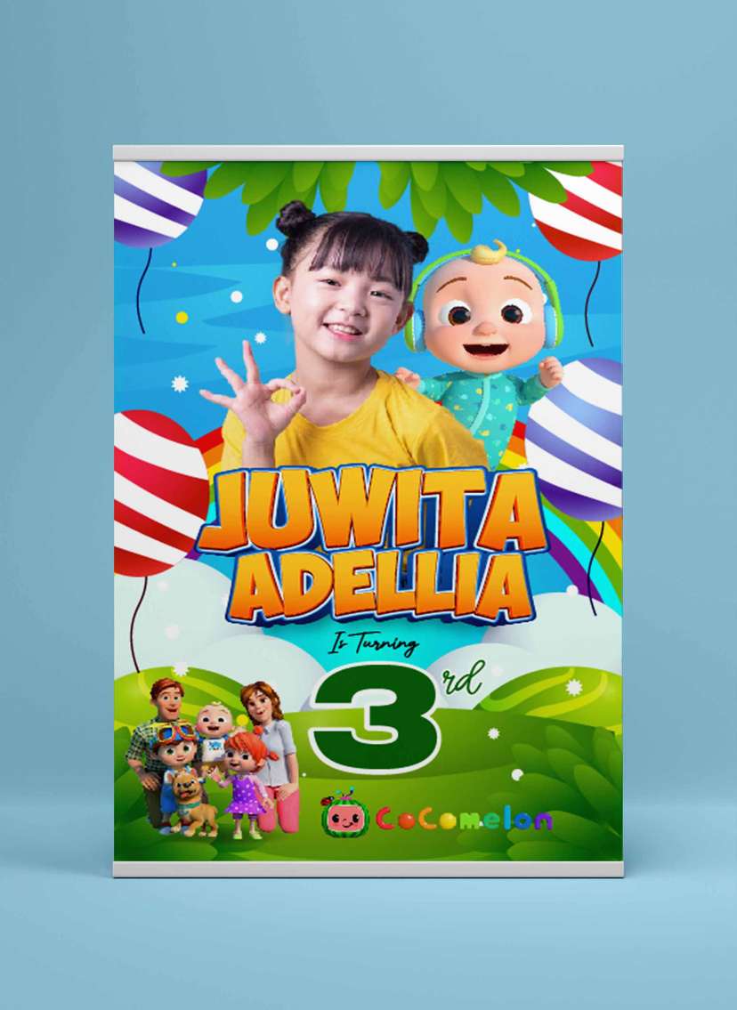 Baliho Hari Ulang Tahun Anak Cocomelon - Image 2