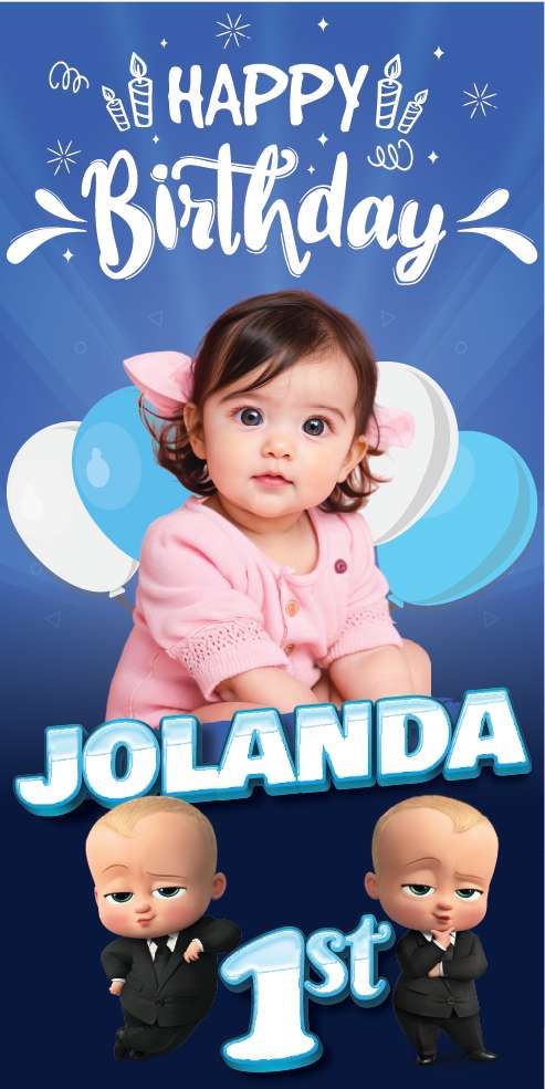 Baliho Ulang Tahun Baby Boss - Image 1