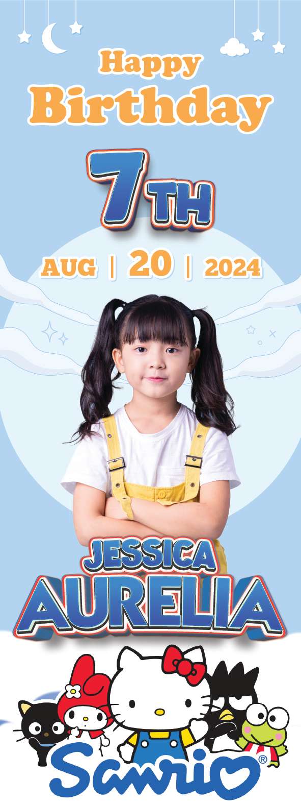 Standing Banner Ulang Tahun Sanrio - Image 1