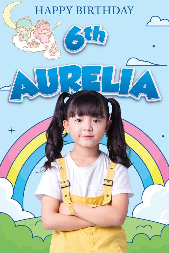 Baliho Ulang Tahun Little Twin Stars - Image 1