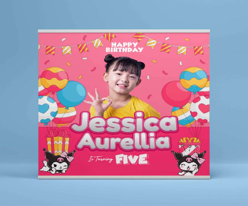 Baliho Hari Ulang Tahun Anak Kuromi - Image 2