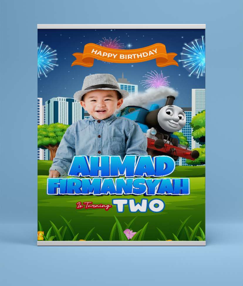 Baliho Hari Ulang Tahun Anak Thomas - Image 2