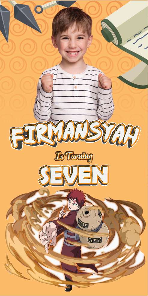 Baliho Ulang Tahun Naruto - Image 1