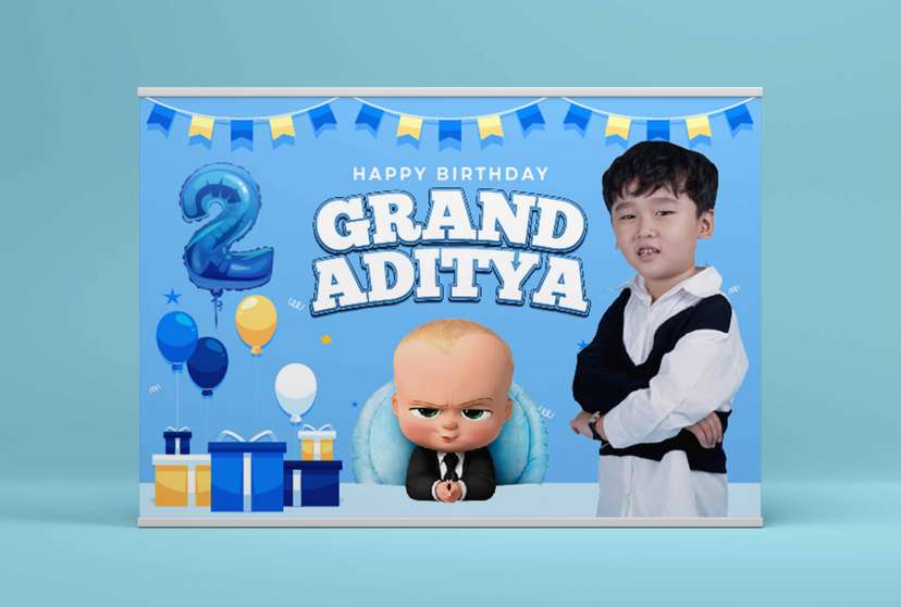 Baliho Hari Ulang Tahun Anak The Boss Baby - Image 2