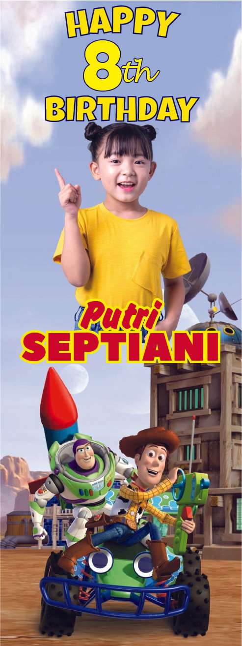 Standing Banner Ulang Tahun Toy Story - Image 1