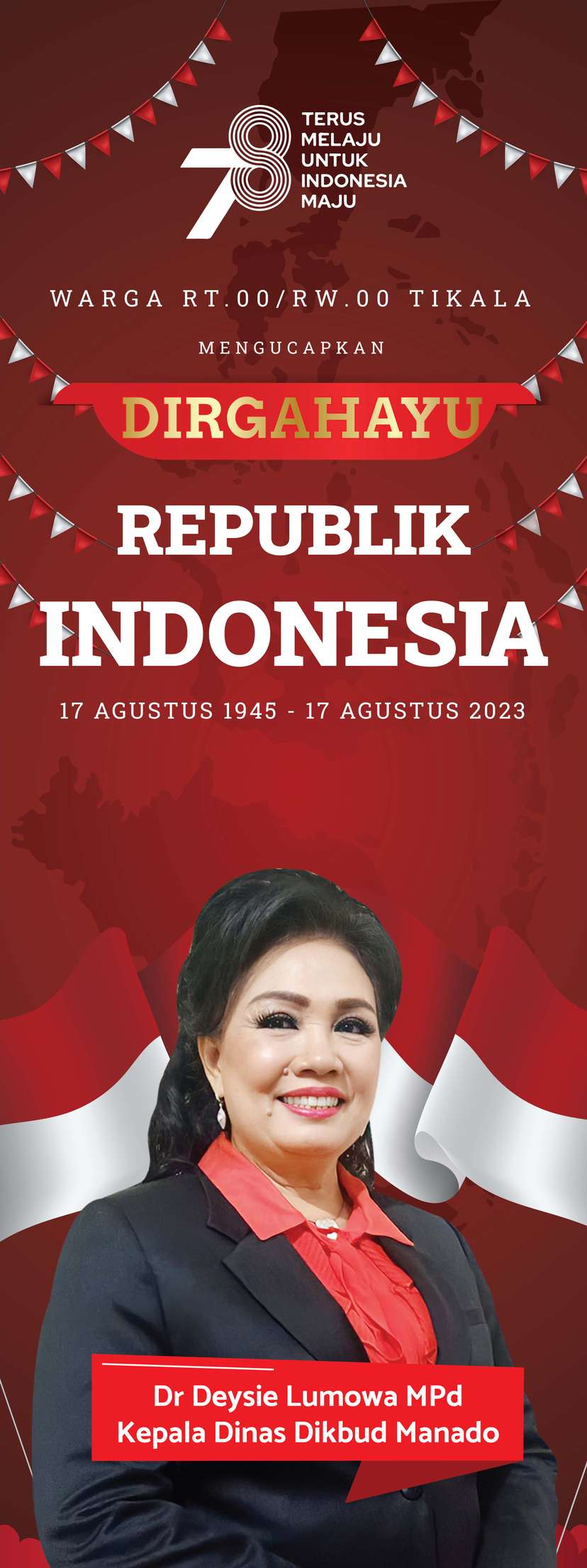 X Banner Dirgahayu Republik Indonesia - Image 1