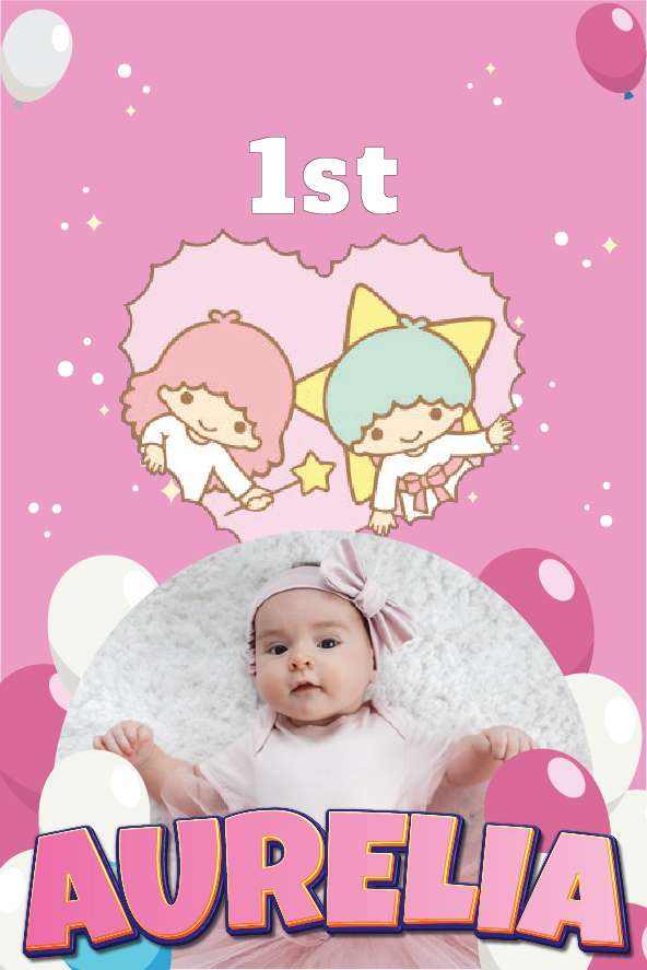 Baliho Ulang Tahun Little Twin Stars - Image 1