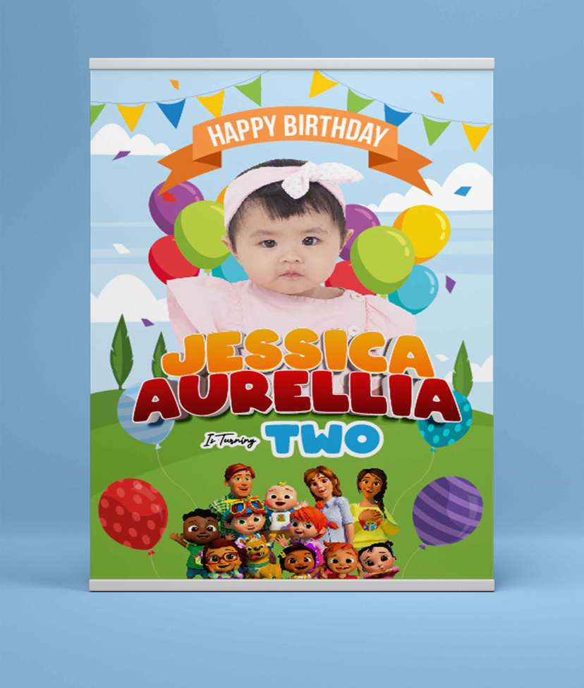 Baliho Hari Ulang Tahun Anak Cocomelon - Image 2
