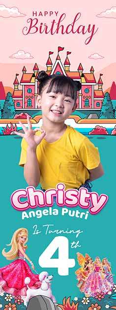 Standing Banner Barbie - Image 1