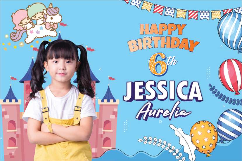 Baliho Ulang Tahun Little Twin Stars - Image 1