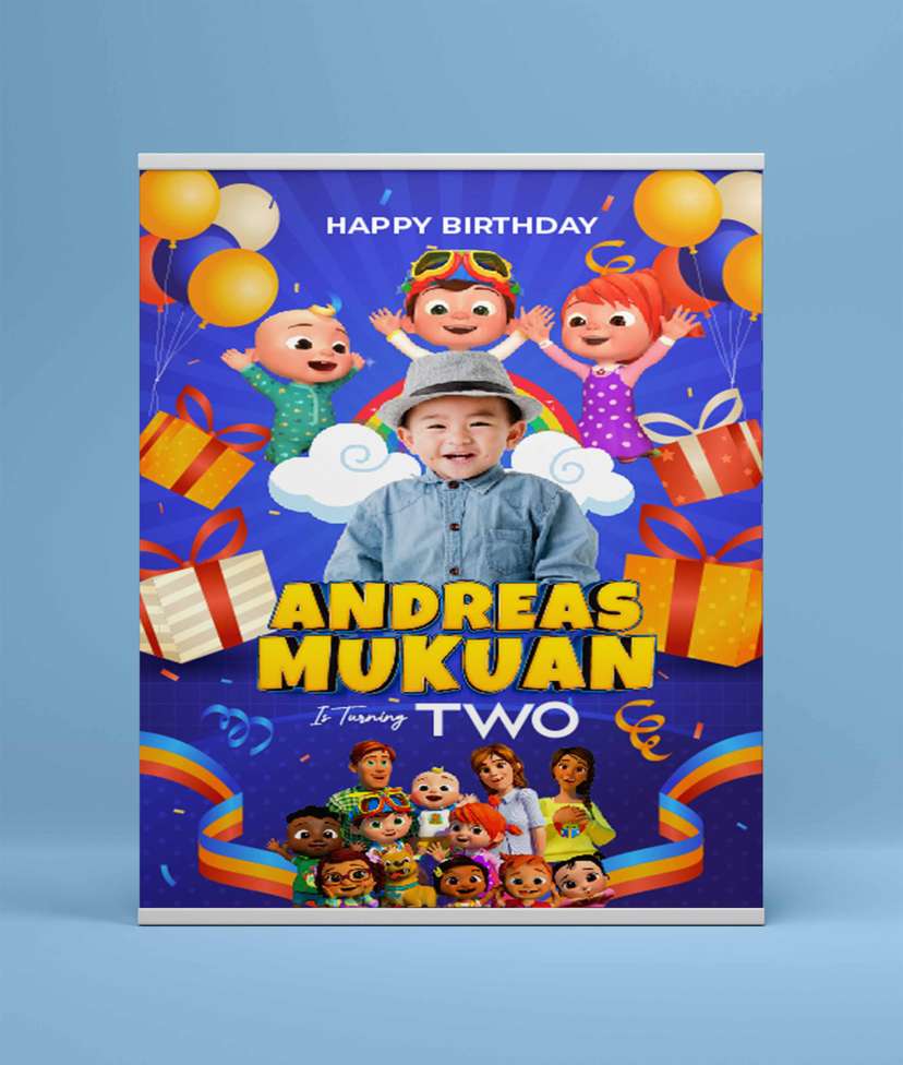 Baliho Hari Ulang Tahun Anak Cocomelon - Image 2