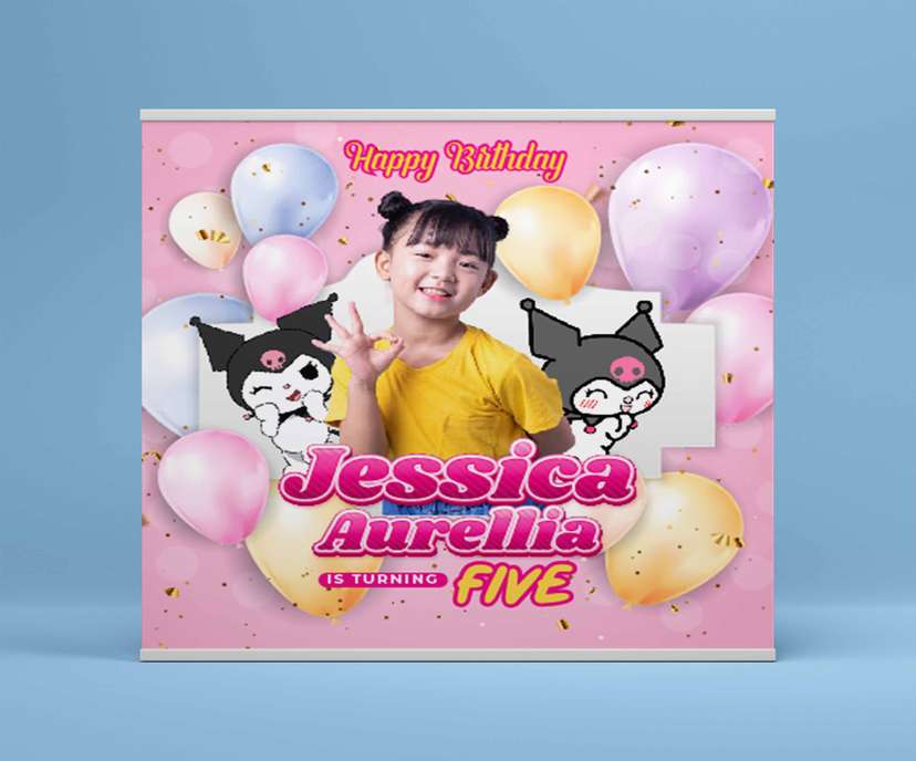 Baliho Hari Ulang Tahun Anak Kuromi - Image 2