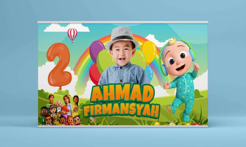 Baliho Hari Ulang Tahun Anak Cocomelon - Image 2