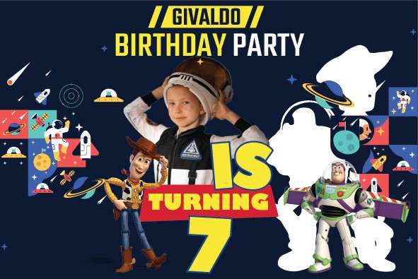 Baliho Ulang Tahun Toy Story - Image 1