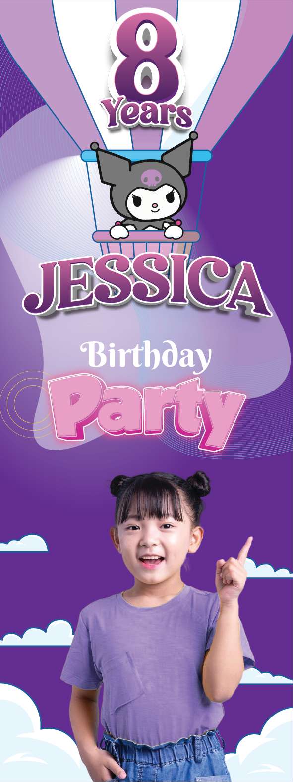 Standing Banner Ulang Tahun Kuromi - Image 1