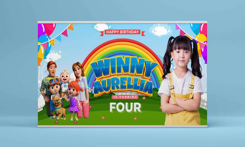 Baliho Hari Ulang Tahun Anak Cocomelon - Image 2