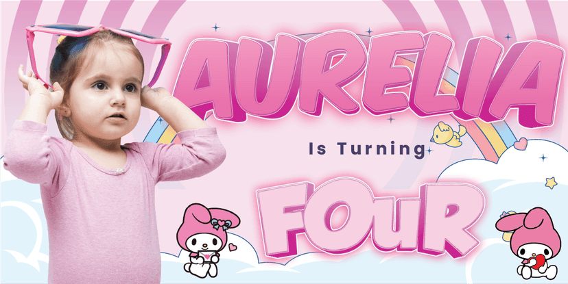 Baliho Ulang Tahun My Melody - Image 1