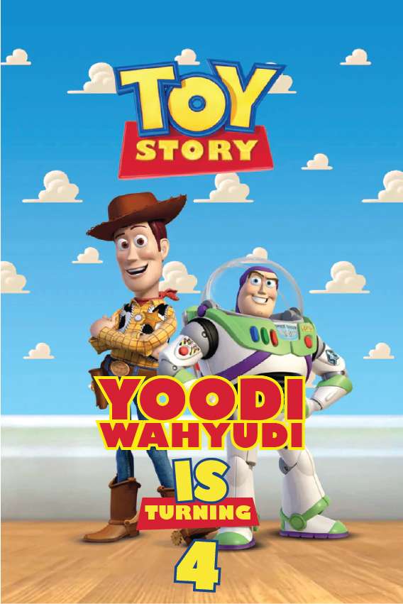 Baliho Ulang Tahun Toy Story - Image 1