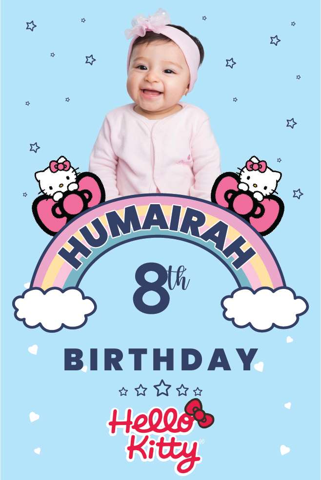 Baliho Ulang Tahun Hello Kitty - Image 1