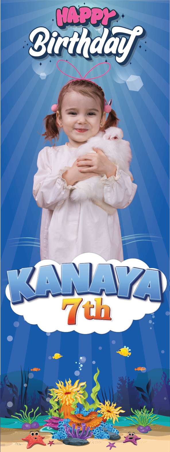 Standing Banner Ulang Tahun Baby Shark - Image 1