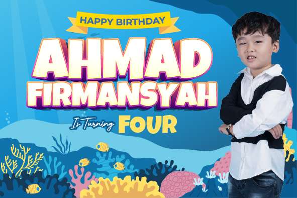 Baliho Hari Ulang Tahun Anak Baby Shark - Image 1