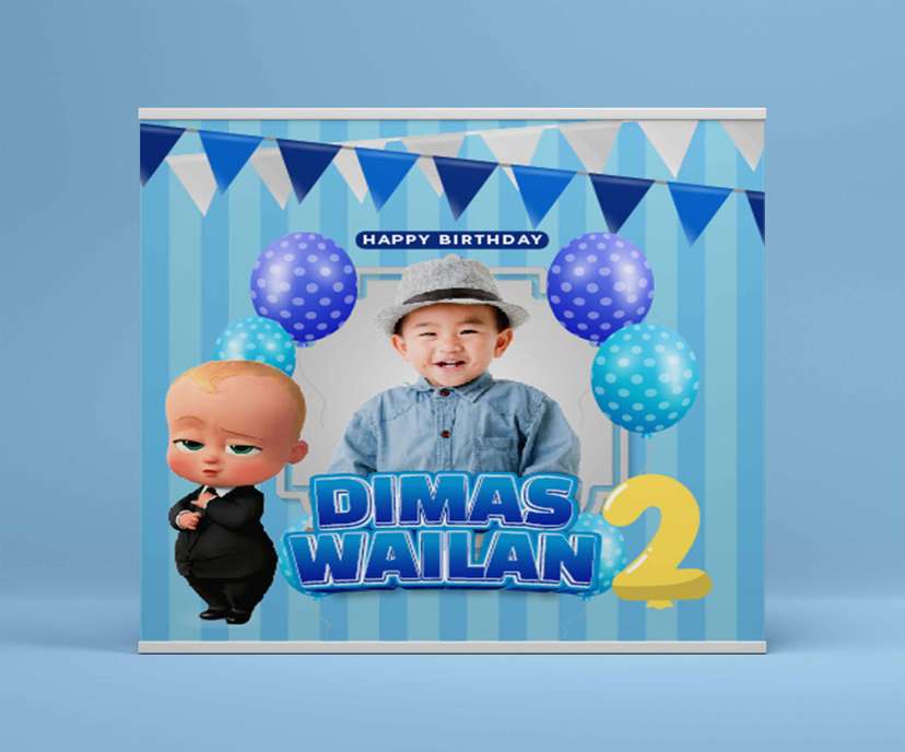Baliho Hari Ulang Tahun Anak The Boss Baby - Image 2