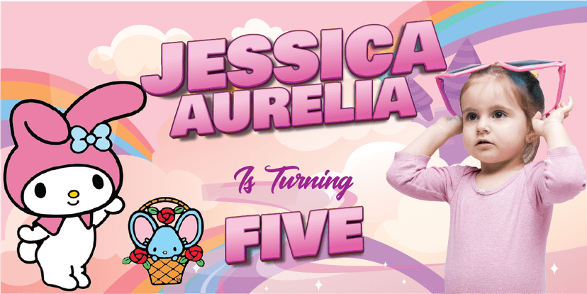 Baliho Ulang Tahun My Melody - Image 1