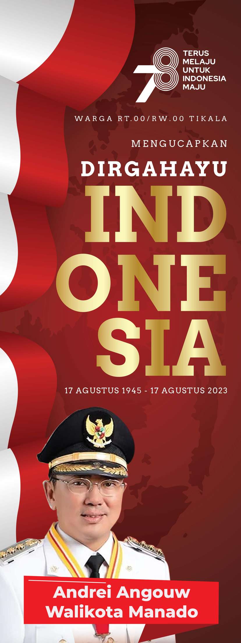 X Banner Dirgahayu Republik Indonesia - Image 1