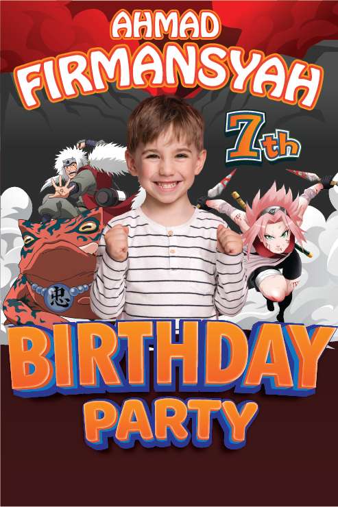 Baliho Ulang Tahun Naruto - Image 1