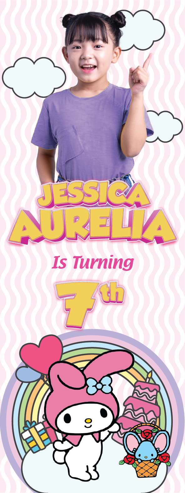 Standing Banner Ulang Tahun My Melody - Image 1
