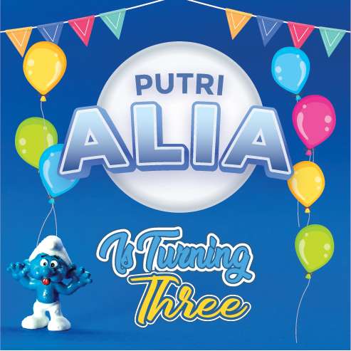 Baliho Ulang Tahun Smurf	 - Image 1