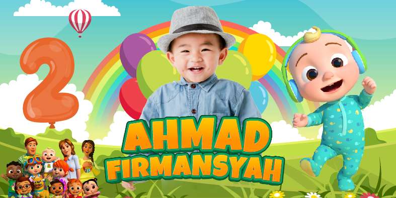 Baliho Hari Ulang Tahun Anak Cocomelon - Image 1